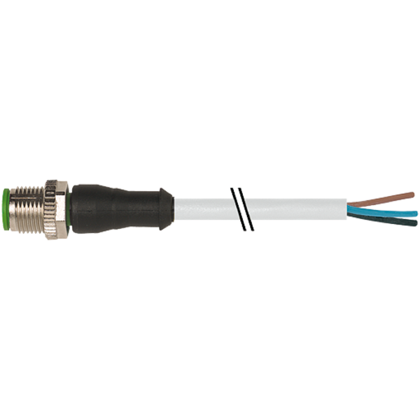Murr Elektronik M12 male 0° with cable, PUR 3x0.34 gy UL/CSA 5m 7000-12001-2230500